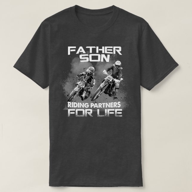 Wie Vater wie Son Motocross Dirt T-Shirt (Design vorne)