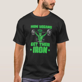 Wie Veganer Ihr Eisen bekommen Vegan Gemüse Vegeta T-Shirt