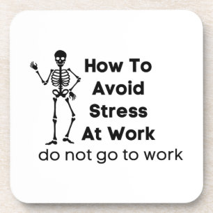 Wie vermeiden Stress am Arbeitsplatz gehen nicht z Getränkeuntersetzer