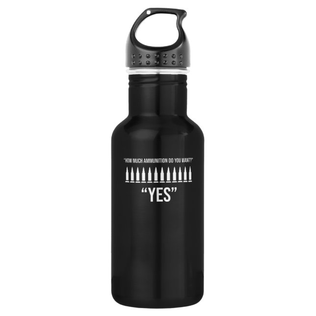 Wie viel Munition will du für Waffensammler? Edelstahlflasche (Vorderseite)