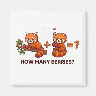 Wie viele Beeren? Tierwelt-Quest für Kleinkinder Magnet