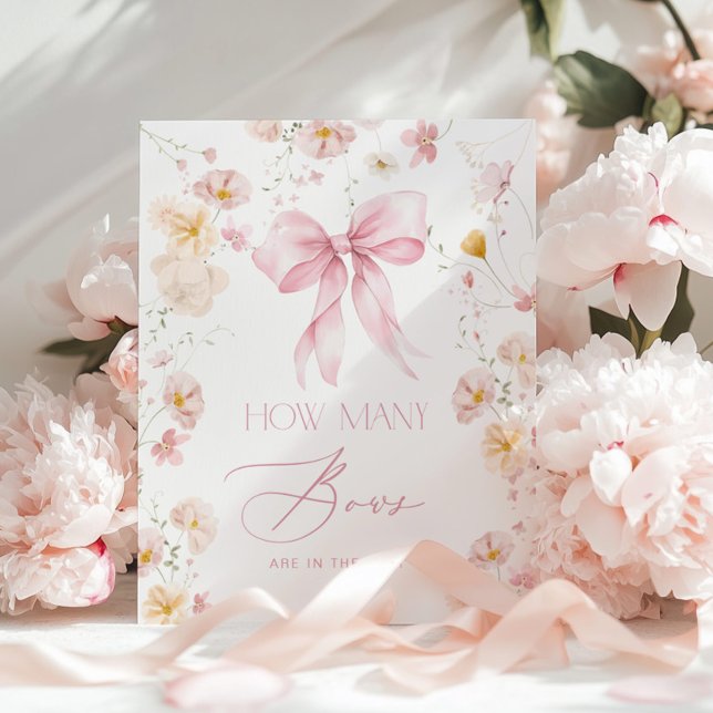 Wie viele Boys Blush Pink Babydusche Blüten Poster (Von Creator hochgeladen)