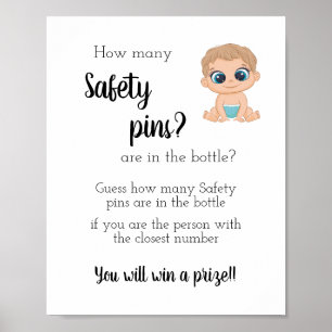 Wie viele Buttone Baby Boys für die Sicherheit Poster