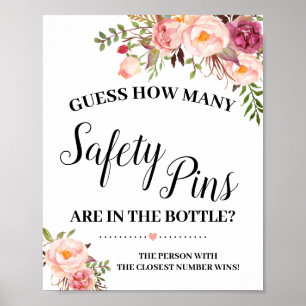 Wie viele Buttone für die Sicherheit rosa Spielzei Poster