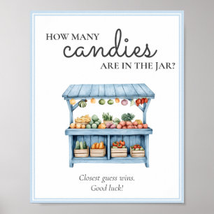 Wie viele Candies-Bauer vertreiben Babydusche Poster