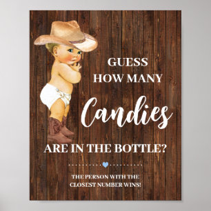 Wie viele Candies Cowboy Baby Duschgel Spielzeiche Poster