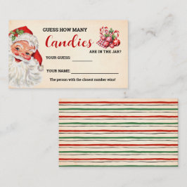 Wie viele Candies Weihnachtsspielkarten Platzkarte