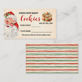 Wie viele Cookies Weihnachtsspielkarte Platzkarte