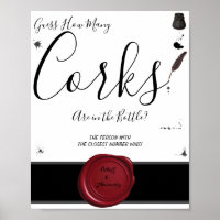 Wie viele Corks Pen & Inkwell Duschgel-Zeichen