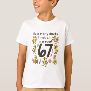 Wie viele Enten nicht alle in einer Reihe lustig 6 T-Shirt