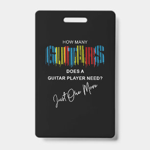Wie viele Gitarren braucht ein Gitarrenspieler nur Ausweis