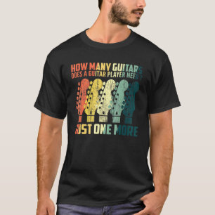 Wie viele Gitarren für Gitarren-Spieler-Musik habe T-Shirt