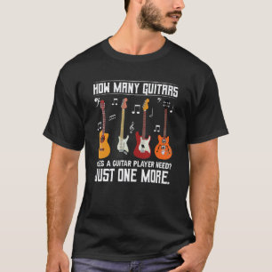 Wie viele Gitarren für Gitarrist T-Shirt