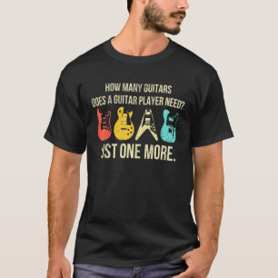 Wie viele Gitarren Für Männer Gitarristen Musik V T-Shirt