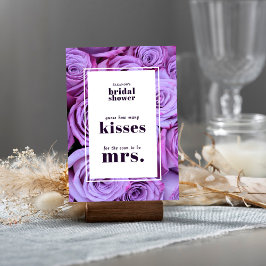 Wie viele Kisses Brautparty Games Card Einladung