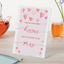 Wie viele Kisses Brautparty Valentine's Game