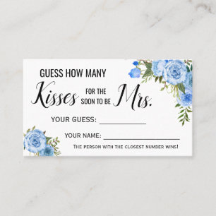 Wie viele Kisses für den Bald zu Mrs. Spielkarte Platzkarte