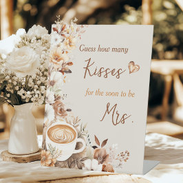 Wie viele Kisses Game-Liebe das Brautparty braut Sockelschild