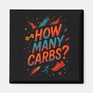 Wie viele Kohlenstoff_ - Funny Diabetic Spaß Magnet