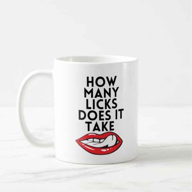 Wie viele Lippen braucht man Kaffeetasse (Links)