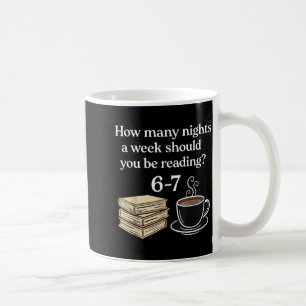 Wie viele Nächte 6 7 Meme Lustig Lesebuchliebhaber Kaffeetasse