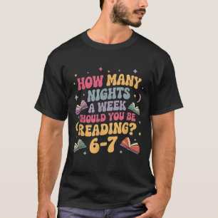Wie viele Nächte lang liest man 67 Meme Six Seven  T-Shirt