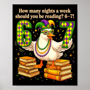 Wie viele Nächte pro Woche sollten Sie 67 Tee lese Poster