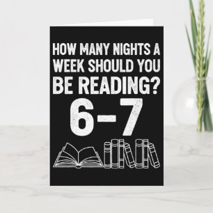 Wie viele Nächte pro Woche sollten Sie 6 7 M lesen Karte