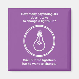 Wie viele Psychologen Glühbirne? Magnet