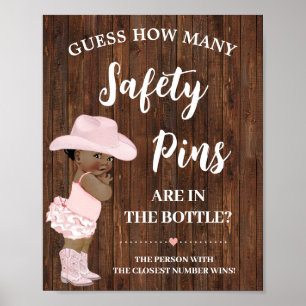 Wie viele Sicherheits-Buttone OM Cowgirl Baby Shoo Poster
