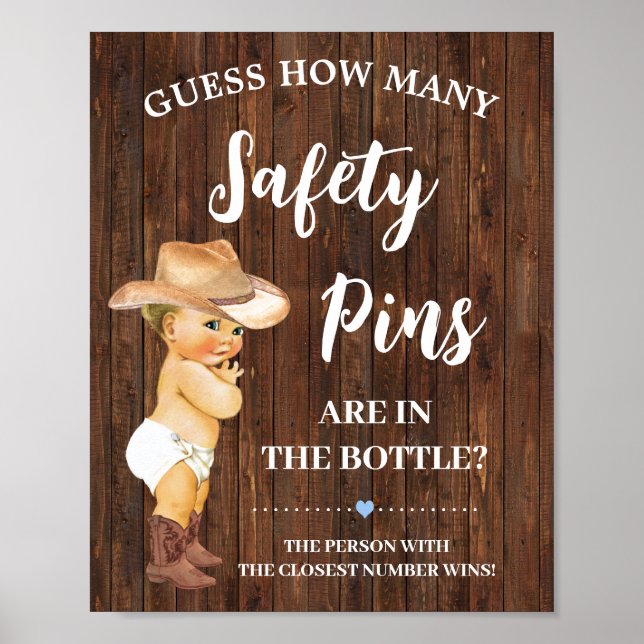 Wie viele Sicherheits-Buttone Spielspass Cowboy Ba Poster (Vorne)