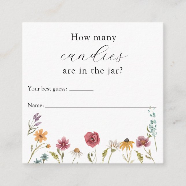 Wie viele sind in der Jar Shower Game Card? Begleitkarte (Vorderseite)