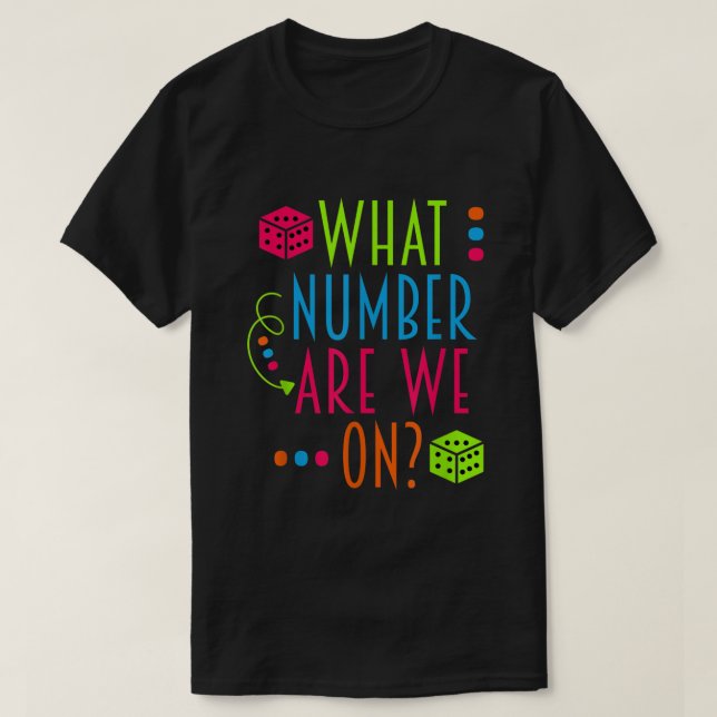 Wie viele sind wir auf dem sonnigen Bunco? T-Shirt (Design vorne)