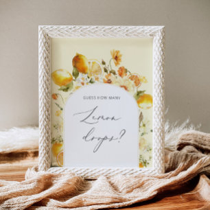 Wie viele Zitronentropfen sind auf dem Poster im G