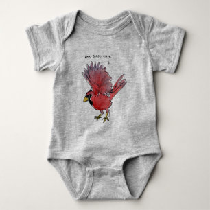 Wie Vögel Kardinal wellenartig bewegen Baby Strampler