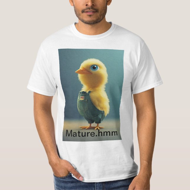 Wie wäre es mit "Cluckin' Grown Up T-Shirt" oder " T-Shirt (Vorderseite)