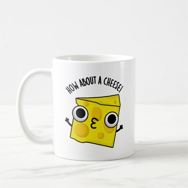 Wie wäre es mit einem Käse-Funny-Kiss-Puns? Kaffeetasse (Links)