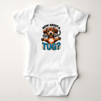 Wie wäre es mit einem Tug - Dackel Hund? Baby Strampler