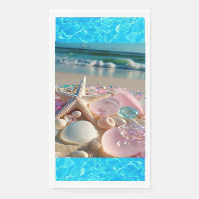 Wie wäre es mit "Opel Waves: Blue Ocean Paper Napk Serviette (Vorderseite)