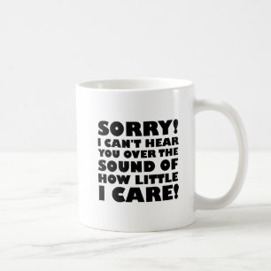 Wie wenig es mich kümmert Lustiger Becher Kaffeetasse