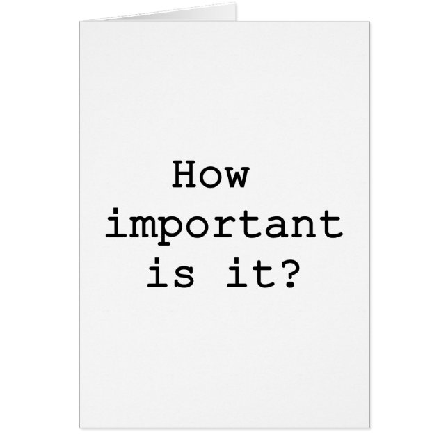 Wie wichtig ist es? | Slogan Quote Typografy (Vorne)