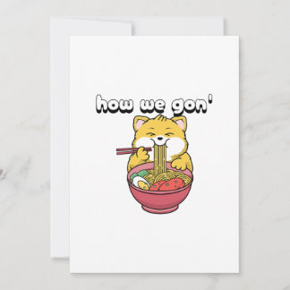 wie wir kawaii noodle cat ramen cat chill einladung