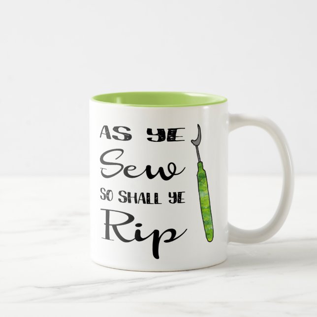 Wie YE nähen, also YE zerreißen Tasse sollen (Rechts)