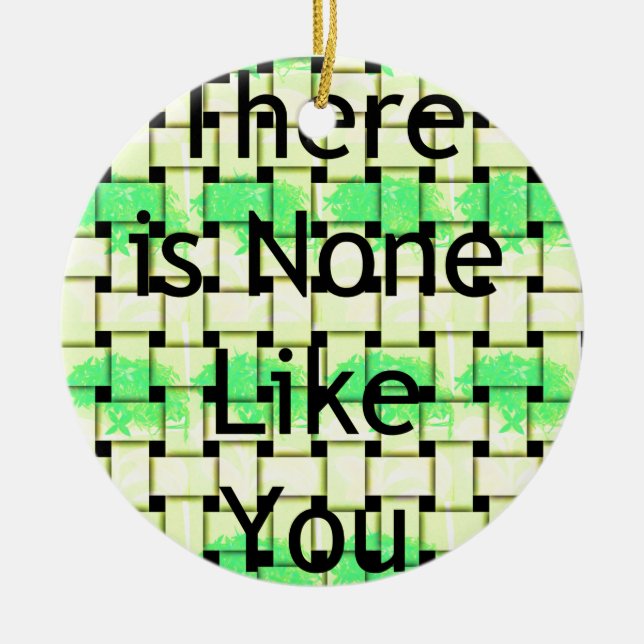 Wie You.png Keramik Ornament (Vorne)