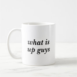 Wie Youtubers hallo und Auf Wiedersehen sagen Kaffeetasse