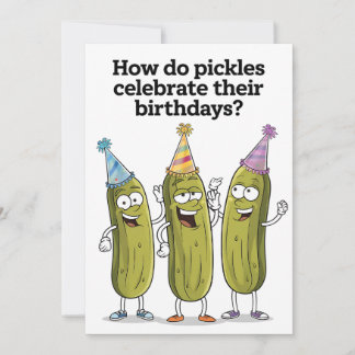 Wie zelebrieren Pickles ihren Geburtstagskind? Einladung