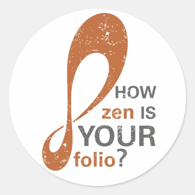 Wie Zen? Aufkleber (Vorderseite)