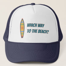 Wie zum Strand? Stehendes Surfbrett