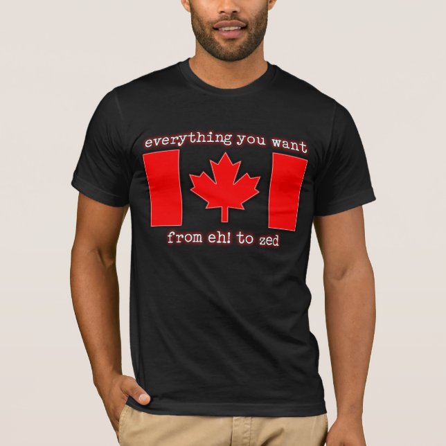 Wie! zum Zed-Kanada-Shirt-Kanadier-Stolz T-Shirt (Vorderseite)