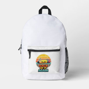 Wieder dabei lustiger Bleistift Schuldesign Bedruckter Rucksack